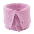 thumbnail image 1 of Women's Winter Fashion Scarves - Wool Neck Warmer for Men and Women Double Layer Knit Ring Scarf Winter Windproof Cold Weather Accessory,Pink, 1 of 4