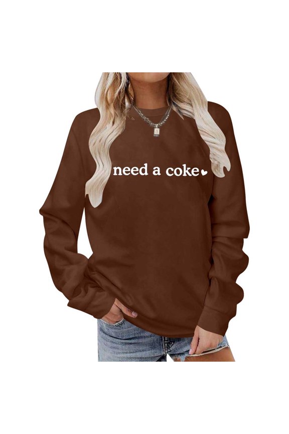 Women's Winter Fashion Sweatshirt Festive Christmas Print Round Neck Top Christmas Hoodie Zip up Fit Apparel Knit Sweater Shorts Set Alien Hoodies Women Going Out Tops Women Ladies Hoodies with Zipper