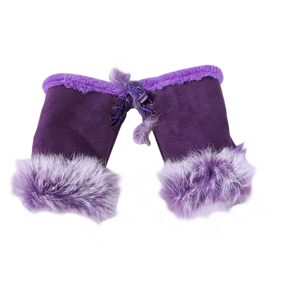 Women's Winter Fingerless Gloves Soft Warm And Stylish Lined Mittens