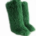 thumbnail image 1 of Women's Winter Faux Fur Beach Wool Boots Are Warm Fluffy and Knee High Snow Boots, 1 of 4