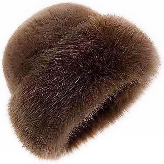 Women's Winter Faux Fur Bucket Hat, 2026 New Fluffy Furry Warm Hats, Warm Woolen Hats, Fur Hat for Women