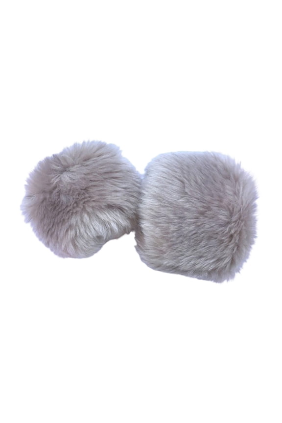 Women's Winter Faux Fur Wrist Cuffs rabbit Furry Bands Arm Warmer,Women Winter Fingerless Mittens Warm Furry Gloves,Khaki