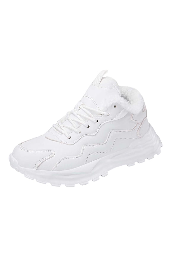 Women's Winter -Lined Sneakers for Casual Outdoor Wear and Running Comfort