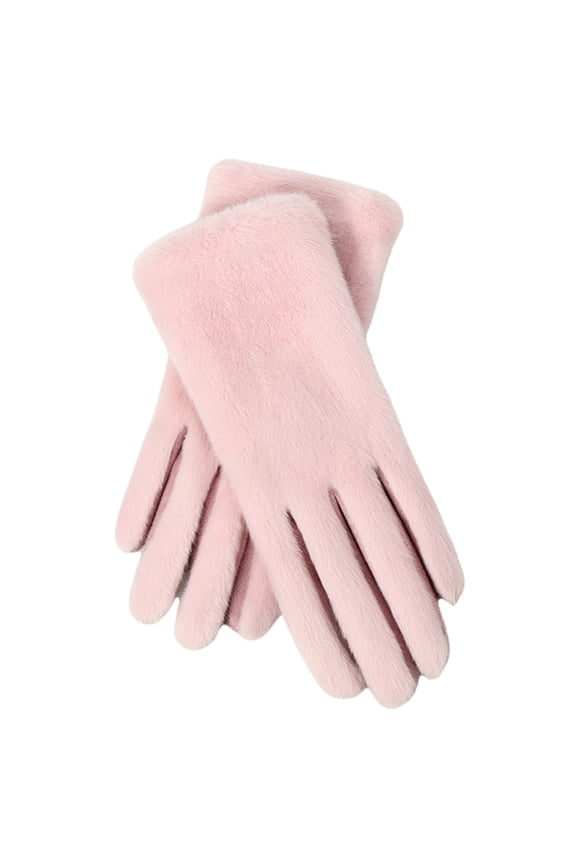 Women’s Winter Fleece-Lined Thickened Warm Gloves Outdoor Cold-Resistant Gloves Elastic Stretch Fit Breathable Comfortable Gloves