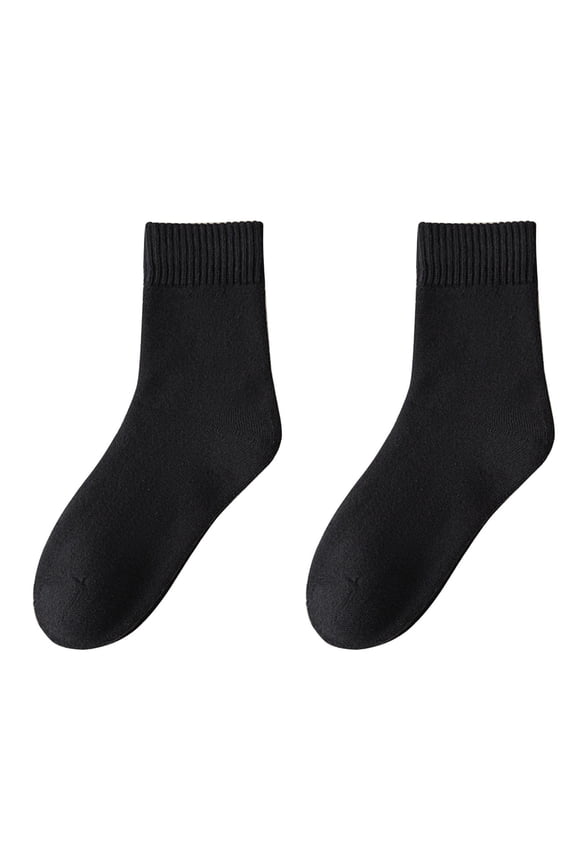 Women's Winter Fleece Mid-Calf Socks Thermal Thickened Cozy Sleep Socks for Cold Nights Warm Bed Socks