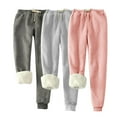 thumbnail image 1 of Women's Winter Fleece Pants Warm Lined Sweatpants Active Running Jogger Pants with Pockets Women's Yoga Pants S-29 Pink-a M, 1 of 8