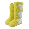 thumbnail image 1 of Women's Winter Fluffy Faux Fur Knee High Snow Boots with Heart Design-Warm Fashionable & Cozy Non-Slip Sole Long Boots, 1 of 4
