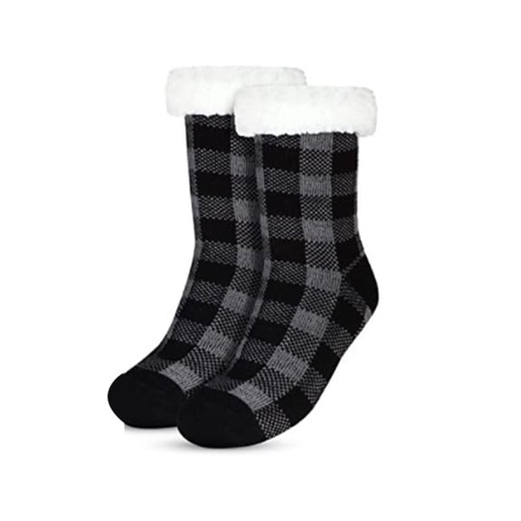 Women's Winter Fuzzy Socks - Thermal, Fleece Lined with Anti-Skid Dotted Soles