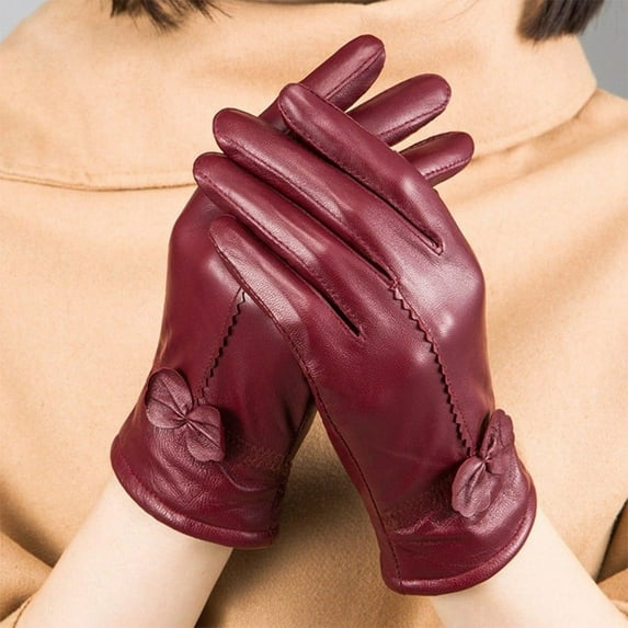 Women's Winter Gloves Touchscreen Warm Lined Leather Water Proof Mittens Women Gloves Mittens for Women Cold Weather Heated Gloves Mittens for Women Cold Weather Gloves Mittens Men Gloves Mittens