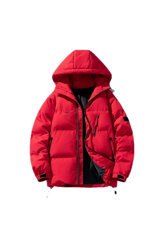 Women's Winter Down Jacket, Long Quilted Puffer Coat with Detachable Hood, Heavy Duty Insulated Windproof Outerwear for Extreme Cold Weather Skiing Hiking