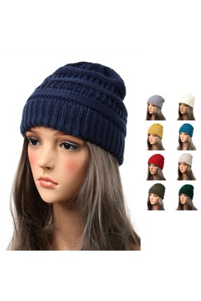 Women's Winter Knit Casual Thick Soft Fashion Warm Thick Hat Unisex Trooper Trapper Rabbit Ears Hat Men Men Warm Hat Plaid Trapper Hat for Men Winter Earmuffs Flapjack Hat Ear Cover Hat Hats