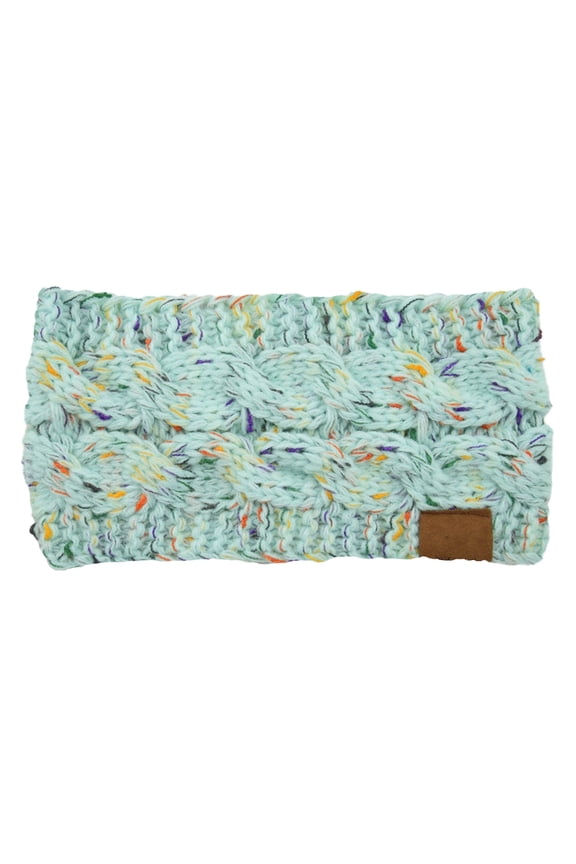 Women's Winter Knit Ear Warmer Headbands Fuzzy Lining One Size Fits Most Stylish Multiple Colors Warm For Cold Weather Christmas Gift - 1pc