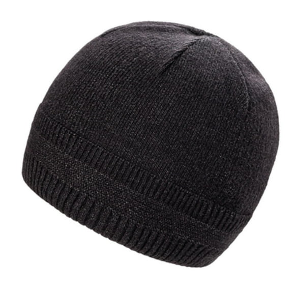 Women's Winter Knit Hat with Foldable Ear Flap Design, Convertible Cuffed Beanie for Cold Weather, Soft Ribbed Knit Cap with Fold-Down Ear Protection, Warm Fleece Lined Hat for Autumn and Winter
