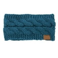 thumbnail image 1 of Women's Winter Knit Headbands, Thick Ear Warmers with Fuzzy Lining, One Size Fits Most for Cold Weather, 1 of 3
