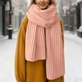 thumbnail image 1 of Women's Winter Knit Warm Scarf Super Soft Long Knit Scarves (RD2 One Size), 1 of 5