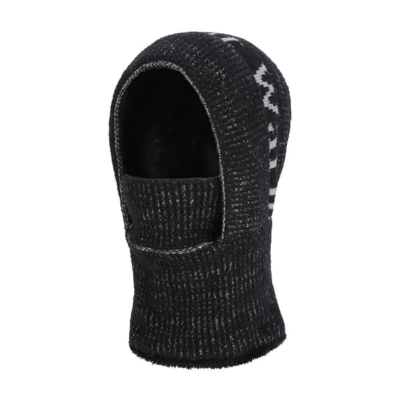 Women’s Winter Knitted Balaclava Hat Fleece Lined Full Face Ski Mask with Neck Warmer Thermal Hood Scarf Unisex Cold Weather Headwear