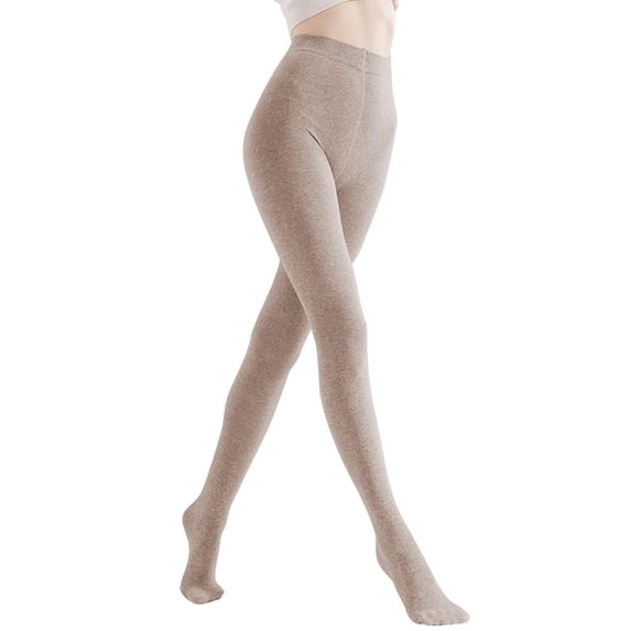 Women's Winter Leggings Warm Opaque Tights, Stretchy Cotton Tights 140 Denier