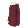 thumbnail image 1 of Women's Winter Lined Overcoat with Detachable Hood for Extreme Cold Weather, 1 of 8