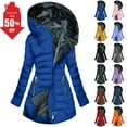 thumbnail image 1 of Women's Winter Long Coats Fleece Lined Parka Jacket Hooded Long Winter Warm Shearling Fleece Long Coats Jackets, 1 of 10