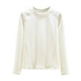 thumbnail image 1 of Women's Winter Pajama Base Layer Thermal Underwear Crew Neck Long Sleeve Shirts Cozy Home Wear Soft Sleepwear Plush Loungewear, 1 of 7