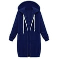 thumbnail image 1 of Women's Winter Plus Size Hooded Coat Loose Fit Fashion Top Outerwear For Cold Weather, 1 of 3
