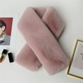 thumbnail image 1 of Women's Winter Plush Scarf Collar, Faux Fur Neck Warmer with Versatile Wear Styles, Soft Elegant Scarf for Cold Weather Protection, Fashionable Neck Wrap for Daily Use and Holiday Gifts - A, 1 of 5