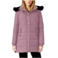 thumbnail image 1 of Women's Winter Puffer Coat Winter Sherpa Lined Faux Fur Hooded Mid Long Parka Coat Fleece Lined Down Jacket Waterproof Faux Fur, 1 of 7