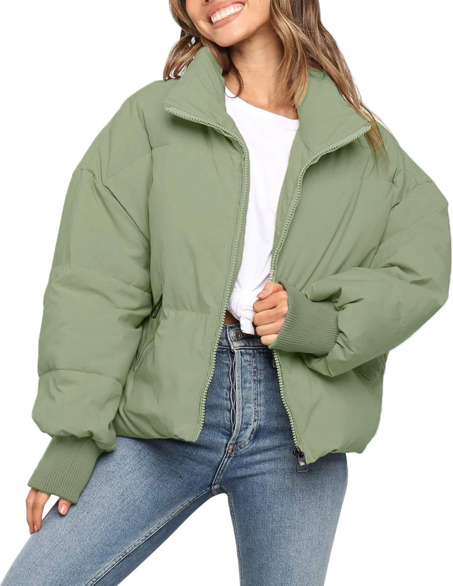Winter puffer top jacket women's