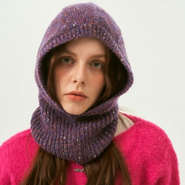 Women's Winter Pullover Knitted Hat Cold Hat Fake Hat