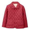 thumbnail image 1 of Women's Winter Quilted Jacket Snap Button Long Sleeve Diamond Puffer Coat Lightweight Open Front Cardigan, 1 of 3