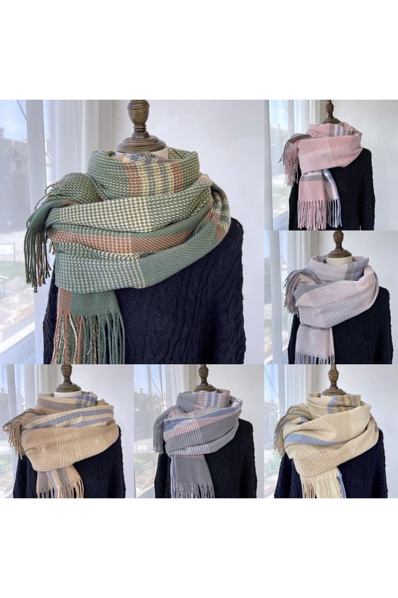 Women's Winter Scarf Large Soft Warm Wrap Blanket Style Classic Shawl