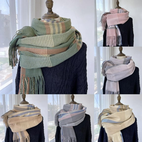 Women's Winter Scarf Large Soft Warm Wrap Blanket Style Classic Shawl