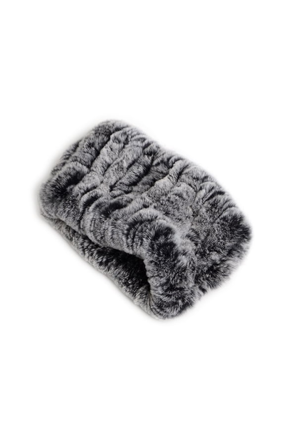 Women's Winter Scarves Artificial Feeding Rabbit Fur Circle Loop Scarf Neck Headband Warmer High Elasticity
