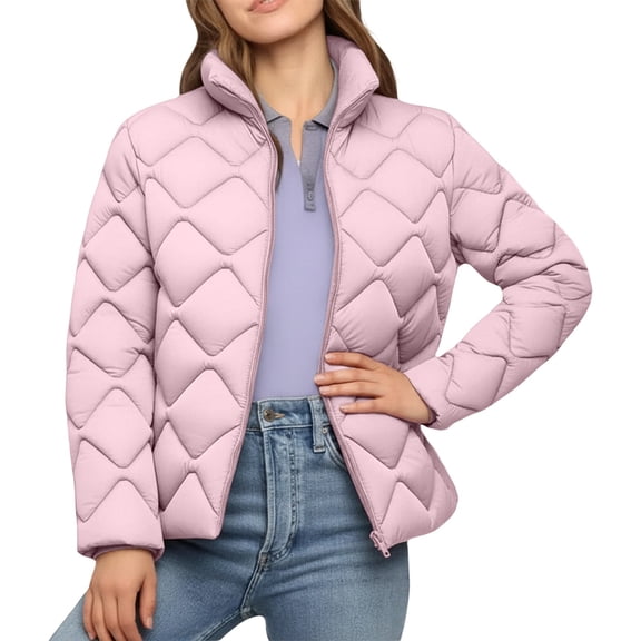 Women's Winter Short Puffy Coat Hooded Thermal Insulated Jacket For Cold Weather Fashionable Outerwear
