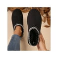 thumbnail image 1 of Women's Winter Slippers - Thickened Sole, Non-Slip, Durable for Outdoor Use - Black Winter Shoes, 1 of 10