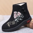 thumbnail image 1 of Women's Winter Snow Boots - Artificial plush Lined Waterproof Slip-On Booties for Cold Weather, 1 of 7