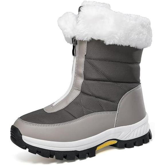Women's Winter Snow Boots - Lightweight Waterproof Booties for Skiing & Outdoor Activities