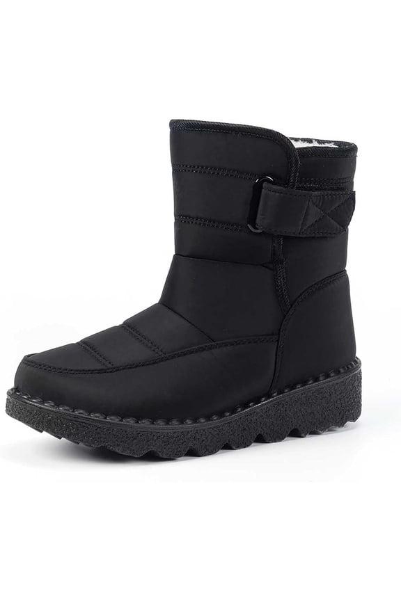 Women's Winter Snow Boots - Slip-On Shoes with Thick Anti-Slip Sole for Cold Weather, Outdoor & Casual Wear