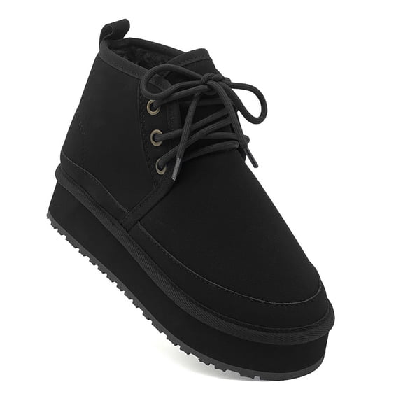 Women's Winter Snow Boots,Soft Comfy Warm Faux Fur Lined Women Ankle Boots Slip On Fuzzy Short Boot