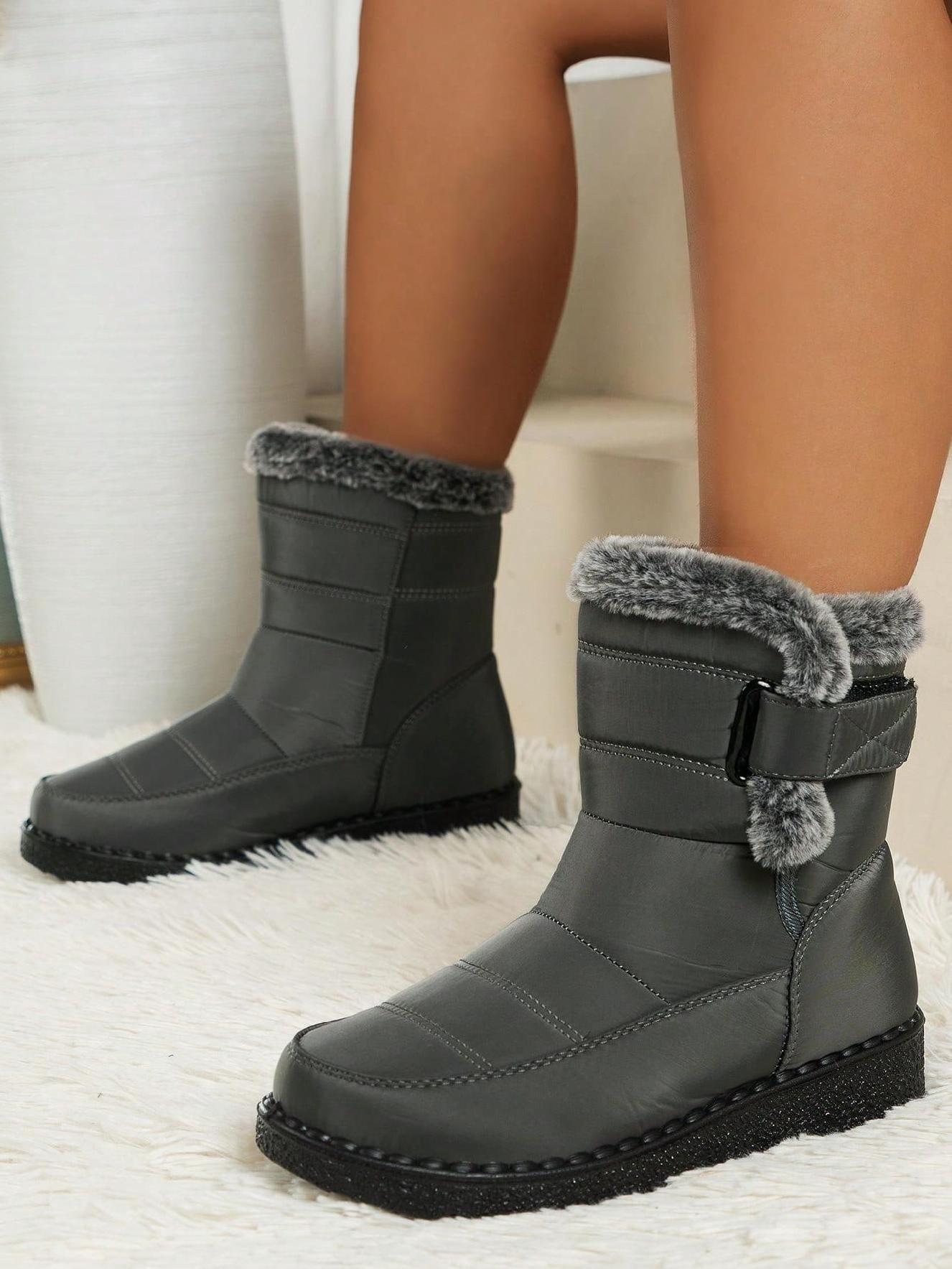 Women's Winter Snow Boots - Waterproof Insulated Non-Slip Rubber Sole ...