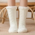 thumbnail image 1 of Women's Winter Socks with Gripper Soles, Fuzzy Plush Interior for Maximum Heat Retention US 6 to 11, 1 of 6