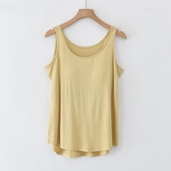 Women's Winter Solid Color Round Neck Sleeveless Casual Comfortable Loose Fit Tank Top For Layering