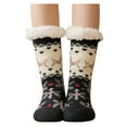 thumbnail image 1 of Women's Winter Super Soft Warm Fuzzy -Lined Grippers Slipper Socks, 1 of 3