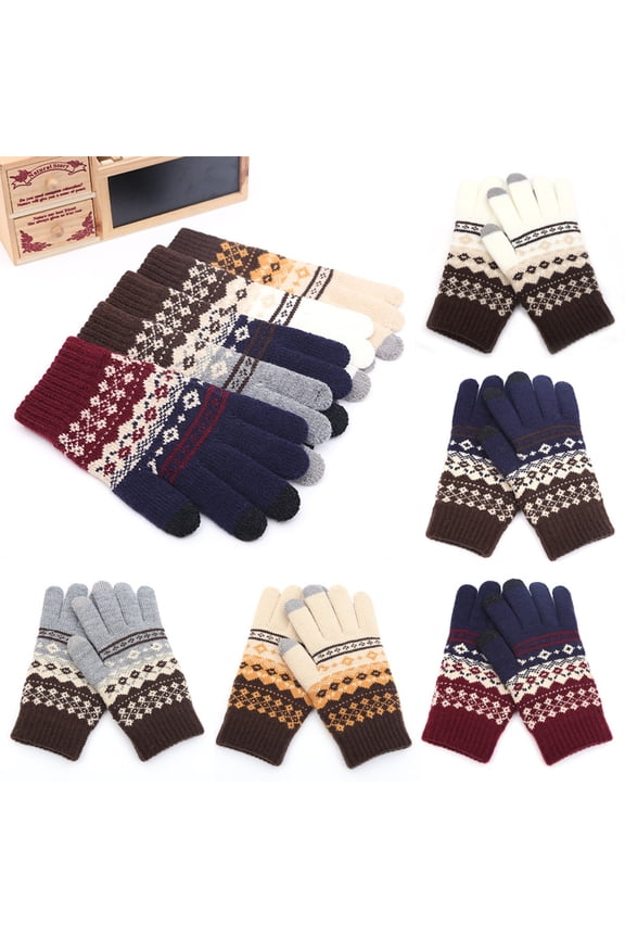 Women's Winter Thermal Fleece Gloves Thick Touchscreen Cold Weather Handwear