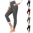 thumbnail image 1 of Women's Winter Thermal Leggings with Pocket Fleece Lined High Waist, 1 of 7