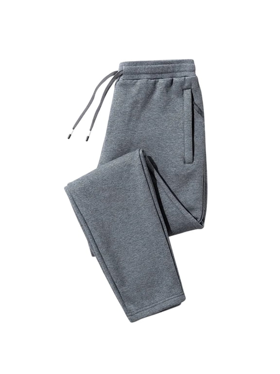 Women's Winter Thermal Track Pants Fleece Lined Warm Sweatpants with Zipper Pockets