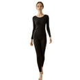 thumbnail image 1 of Women's Winter Thermal Soft Stretch Base Layer Underwear Set Top and Bottom,, BLACK, Medium, 1 of 6