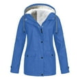 thumbnail image 1 of Women's Winter Thicken Jacket Plus Fleece Jacket Outdoor Mountaineering Clothes Hooded Jacket, 1 of 5