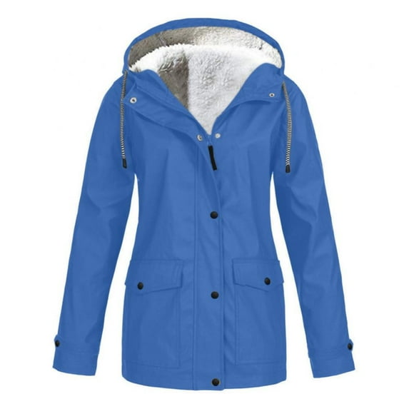 Women's Winter Thicken Jacket Plus Fleece Jacket Outdoor Mountaineering Clothes Hooded Jacket