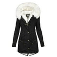 thumbnail image 1 of Women's Winter Thicken Puffer Coat Warm Snow Jacket (Black XXL), 1 of 2